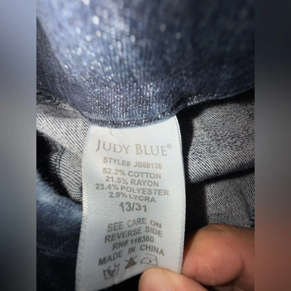 Judy Blue high-rise pull-on super flare jeans in a dark wash Size 31 ( ALTERED)